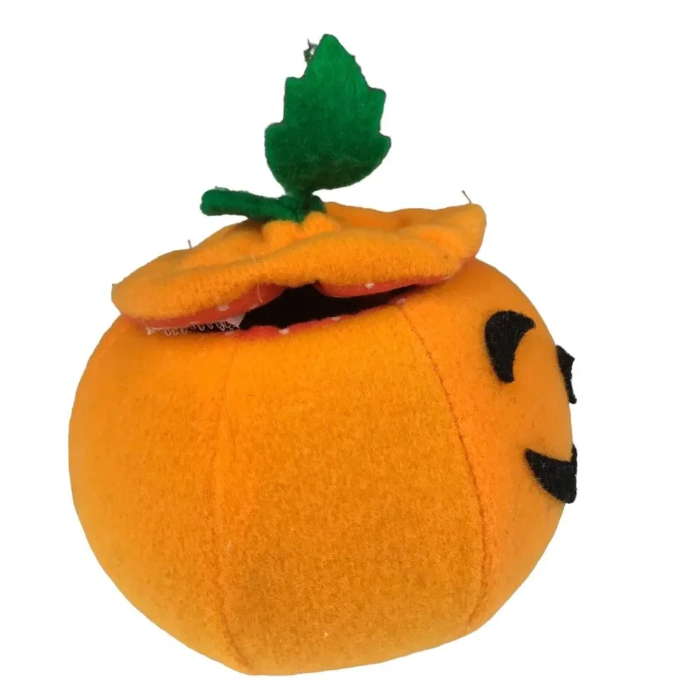 Applause 1986 Halloween Pop Up Pumpkin Plush Bat Jack-O-Lantern Stuffed Vintage